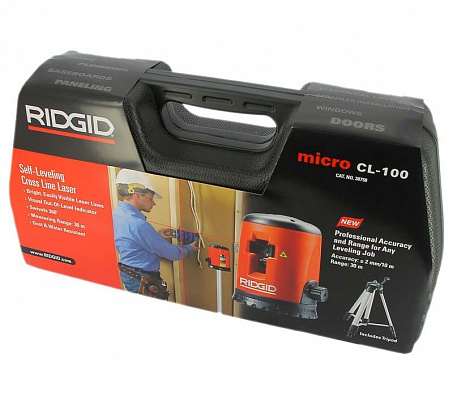 Самовыравнивающийся лазерный уровень с перекрестьем RIDGID micro CL-100 38758