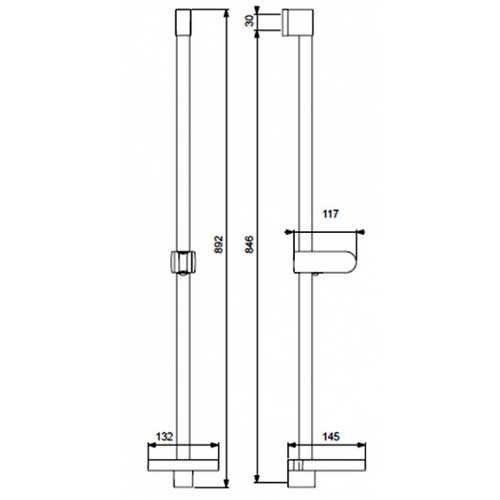 Душевая стойка Vidima Фреш с мыльницей 900 мм BA220AA