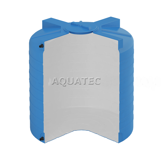 Бак пластиковый синий для воды Aquatech ATV 1000 BW с поплавком ATV-1000BW