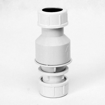 Канализационный обратный клапан McAlpine вертикальный D19-23 мм белый CONVALVE