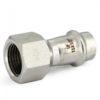 Муфта пресс Uni-Fitt 22 х 1/2" ВР нержавеющая сталь 771S3200