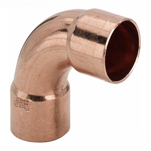 Отвод медный двухраструбный под пайку Hailiang 90* 54 мм 5002A009054