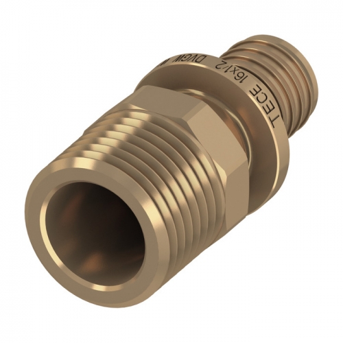 TECEflex Соединение 20 мм x R 1/2'' прямое НР бронза 705603