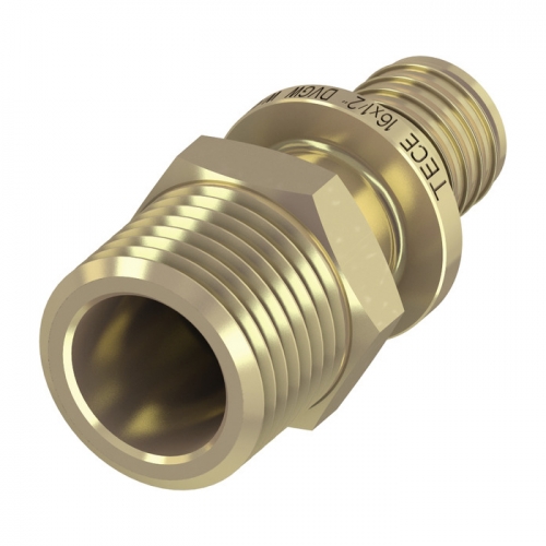 TECEflex Соединение 40 мм x R 1"1/4 прямое НР латунь 765511