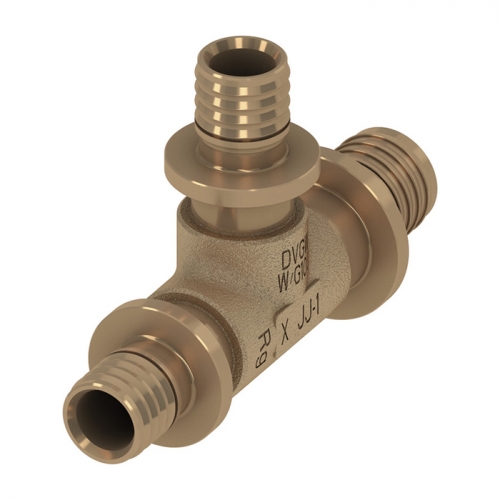 TECEflex Тройник 32 х 25 х 32 мм редукционный бронза 710612