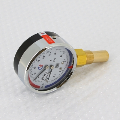 Термоманометр Росма ТМТБ-31Р.1 80/10 (1/2", 10 бар, 120'С, 2,5) радиальный 00000002331