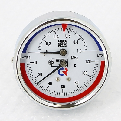 Термоманометр Росма ТМТБ-31Т.1 80/10 (1/2", 10 бар, 120'С, 2,5) аксиальный 00000002292