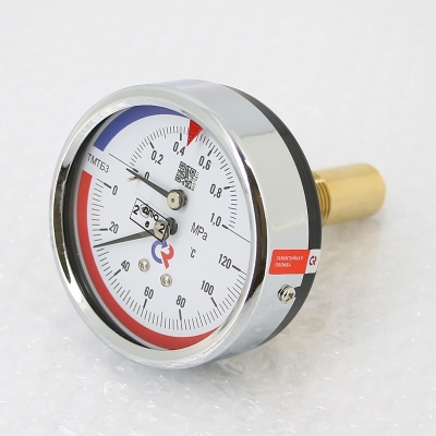 Термоманометр Росма ТМТБ-31Т.1 80/10 (1/2", 10 бар, 120'С, 2,5) аксиальный 00000002292