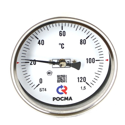Термометр Росма БТ-41.211 80/100 (1/2", 0-120'С, 1,5) 00000002462