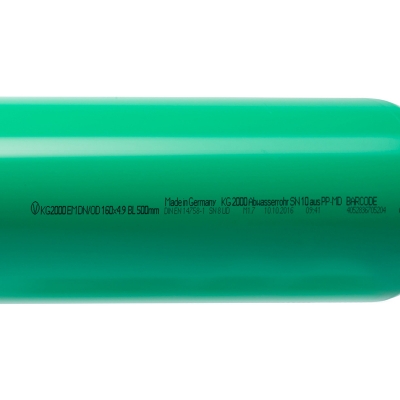Труба для наружной канализации Ostendorf KG2000B 110х3,4 3000 мм зелёный 770370