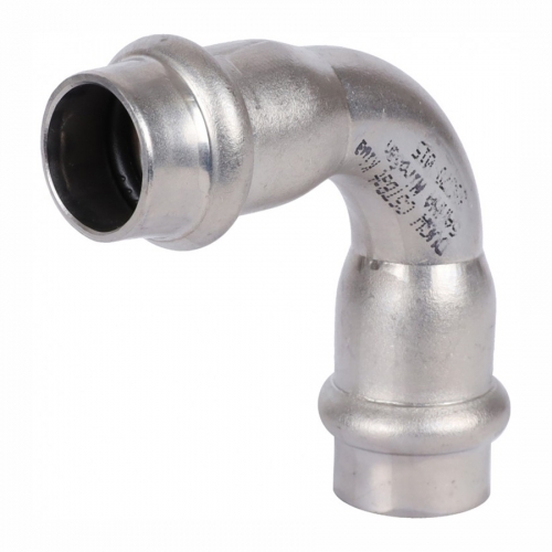 Отвод прессовый Sanha 90° 108 ВПр-ВПр 9002A нержавеющая сталь 69002A108