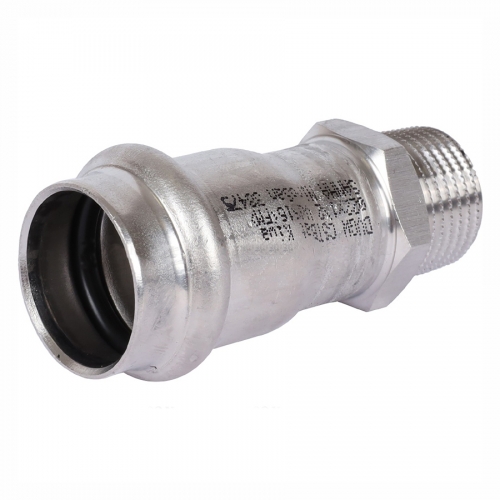 Ниппель переходной прессовый Sanha 22x1/2" ВПр-НР 9243G нержавеющая сталь 69243G2212