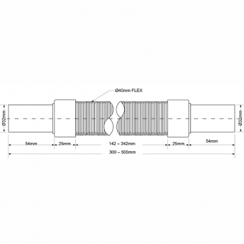 Гофра McAlpine 0,5 м 32-32 MRMF105A MRMF105A