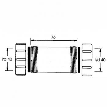 Муфта McAlpine сдвижная компрессионная 40 мм 40G-WH 40GWH
