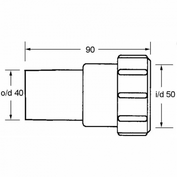 Переход компрессионный McAlpine 40 х 50 мм 40x50WH 40x50WH