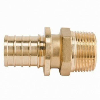 Переходник с НР Рехау 50-R 1 1/2 MX латунь 11093251001