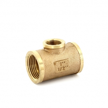 Тройник Effebi В 1" х 1/2" х 1" бронза B3131A0604
