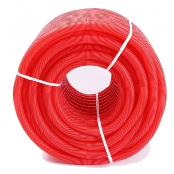 Гофра Uni-Fitt 28 мм красная (для труб 20 мм) 50м 583R2805