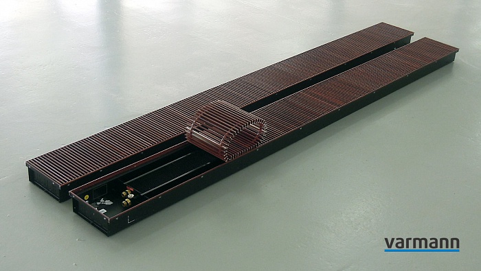 Внутрипольный конвектор с естественной конвекцией Varmann Ntherm 1000 мм N 250.90.1000 RR U EV1