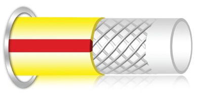 Шланг армированный для полива Herly двухслойный желтый 3/4 (50 м) HKM034B