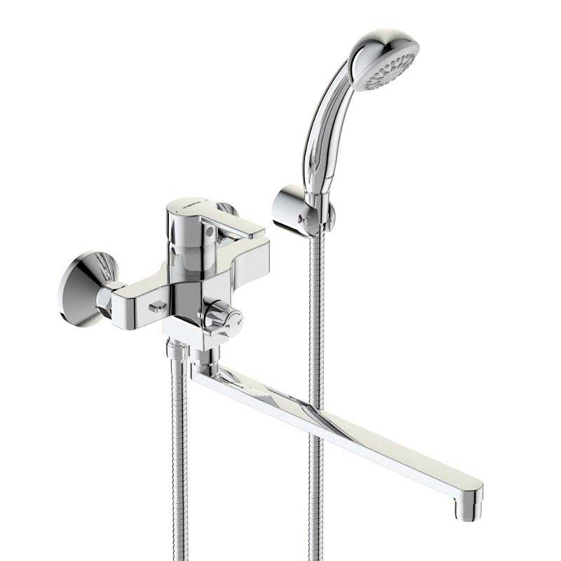 Смеситель для ванны Vidima Форм однорычажный с душевым набором BA353AA BA353AA