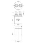 Адаптер для подключения слива McAlpine WFH-CON4050 40-50 мм с отводами WFHCON4050