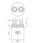Адаптер для подключения слива McAlpine WFH-CON50 50 мм с отводами WFHCON50