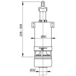 Арматура для бачка Alca Plast A03 A03
