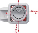 Арматура для бачка AlcaPlast SA08AS 1/2" с нижним подводом SA08AS12CHROM