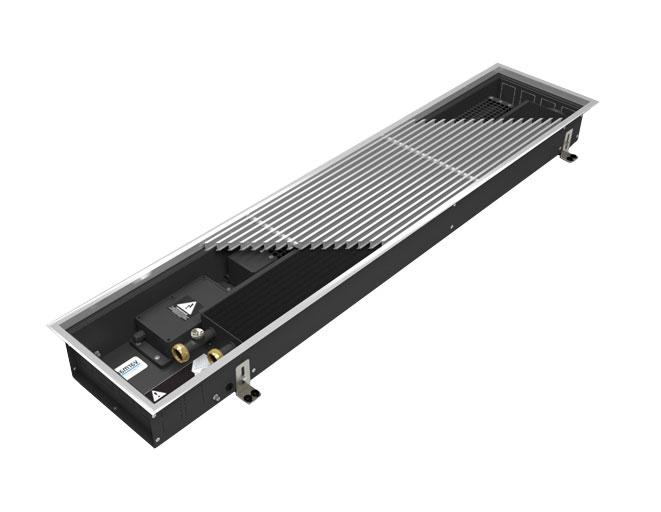 Внутрипольный конвектор с принудительной конвекцией Varmann Qtherm 1250 мм Q 250.75.1250 RR U EV1