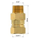 Быстроразъемная муфта для подключения/отключения Flamco Flexfast 3/4" 27920