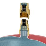 Быстроразъемная муфта для подключения/отключения Flamco Flexfast 3/4" 27920