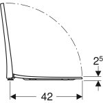 Сиденье для унитаза Geberit Acanto 500.604.01.2