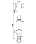 Сифон с разрывом струи McAlpine FWM32 32 мм с воронкой D60 FWM32