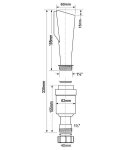 Сифон с разрывом струи McAlpine FWM40 40 мм с воронкой D60 FWM40