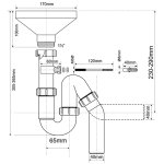 Сифон с разрывом струи McAlpine HC840-FUN - 40 мм HC840FUN