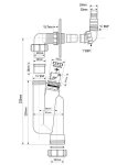Сифон для стиральной машины McAlpine OBT32VWM 32 мм с вентиляционным клапаном OBT32VWM