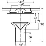 Сифон для душевого лотка Viega Advantix X1 4982.94 737597