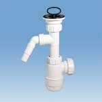 Сифон для мойки и стиральной машины McAlpine MRSK3 40 мм с носиком MRSK3