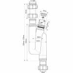 Сифон для мойки и раковины McAlpine MRW3V 32 мм S-образный с вентиляционным клапаном MRW3V