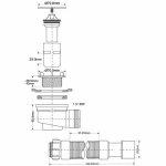 Сифон для поддона McAlpine MRS5C-SLF-65 (выпуск 70 мм) 50/60-1"1/2 h65 мм с гофрой 40/50 (L300-500 м MRS5CSLF65