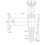 Сифон для подключения стиральной машины McAlpine WMV-32CP 32 мм хромированный WMV32CP