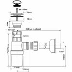 Сифон для раковины и мойки McAlpine MRSK1 40 мм с трубкой MRSK1