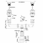 Сифон двойной для мойки и раковины McAlpine MRSK5-A 40 мм с носиком MRSK5A