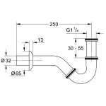 Сифон Grohe для биде 1"1/4 28946000