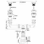 Сифон на 2 раковины McAlpine MRSK5-AB 40 мм с выпусками и пробками MRSK5AB