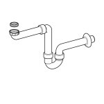 Сифон трубный Geberit для умывальника d 40 мм G 1"1/2 x 1"1/4 белый 151.107.11.1