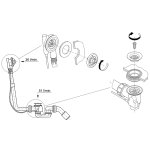 Слив- перелив для нестандартых ванн Grohe TALENTO 28943000