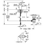 Смеситель для биде Grohe BauLoop с донным клапаном хром 23338000