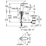 Смеситель для биде Grohe Eurodisc Cosmopolitan с донным клапаном хром 33244002